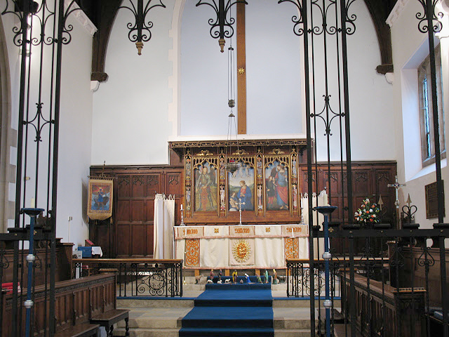 Interior and chancel of St Andrew’s